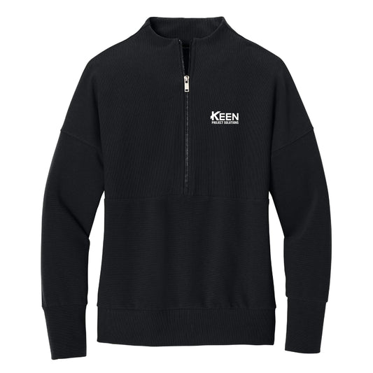 Linear Texture 1/4-Zip - Ladies Fit