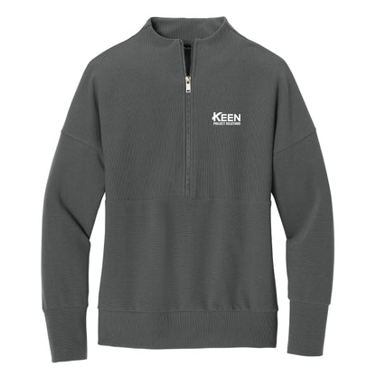 Linear Texture 1/4-Zip - Ladies Fit