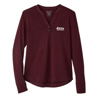 JAQ Stretch Performance V-Neck Snap Pullover - Ladies Fit