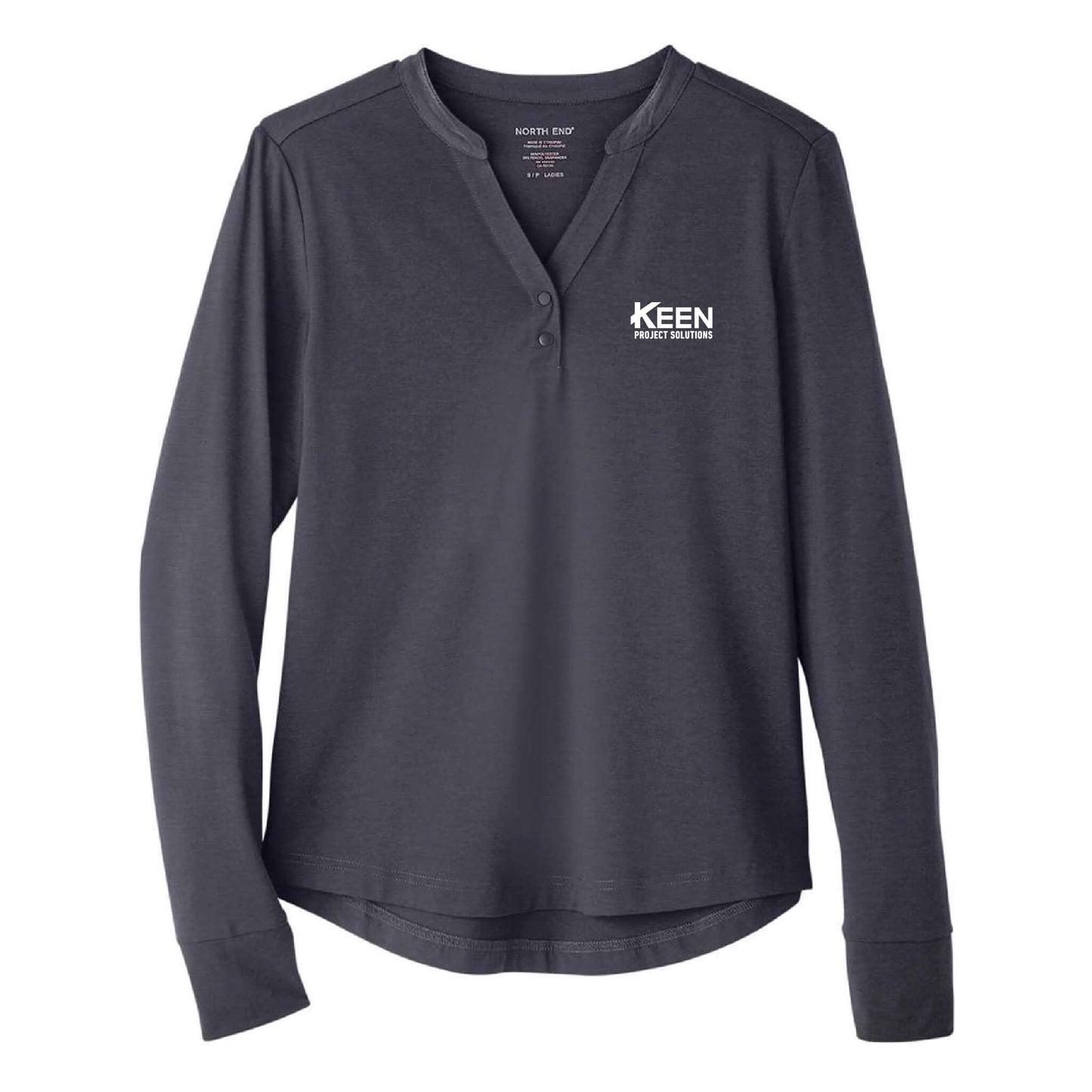 JAQ Stretch Performance V-Neck Snap Pullover - Ladies Fit