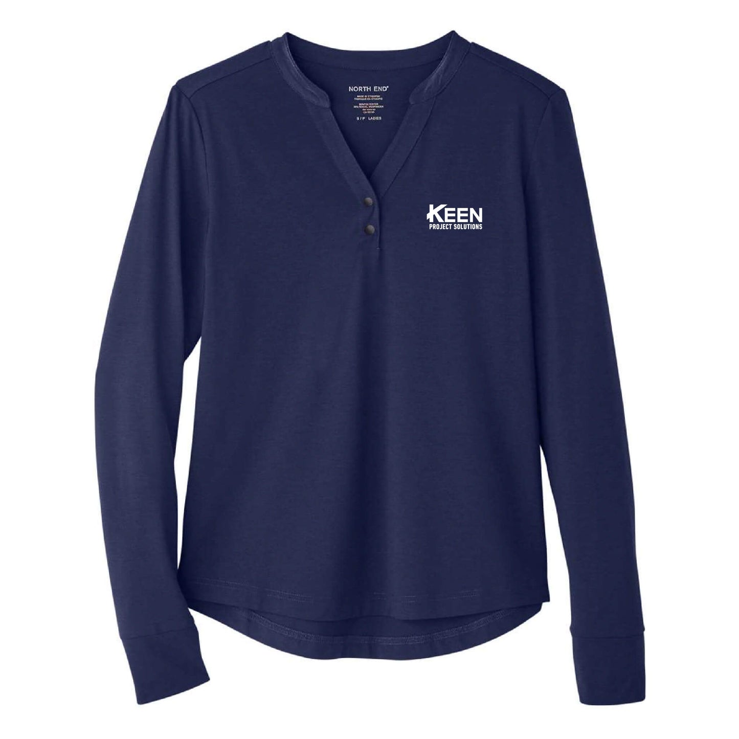 JAQ Stretch Performance V-Neck Snap Pullover - Ladies Fit