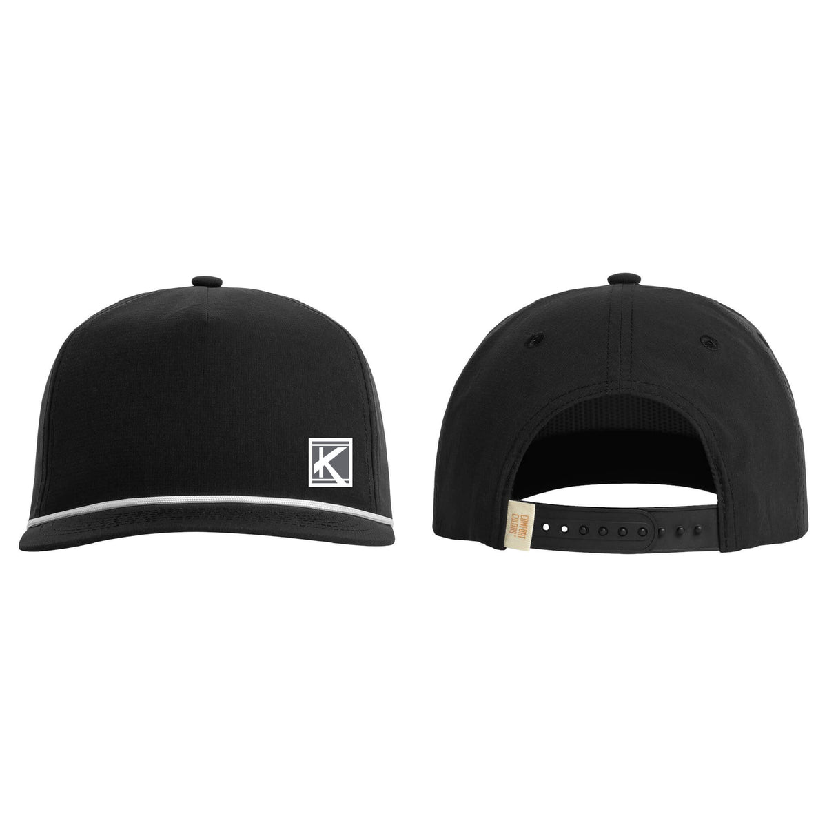 Rope Cap with Woven Patch Block K