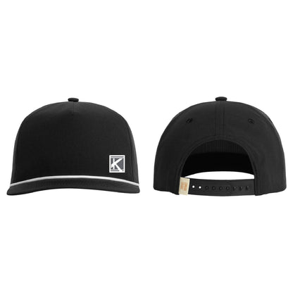 Rope Cap with Woven Patch Block K