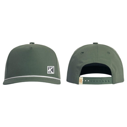 Rope Cap with Woven Patch Block K