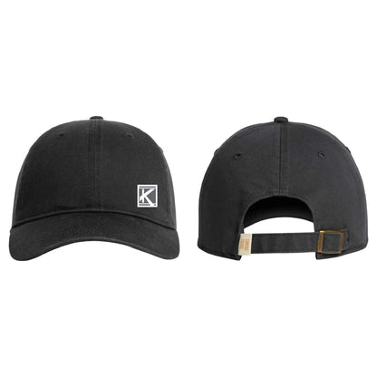 Coastal Washed Cap with Woven Patch Block K