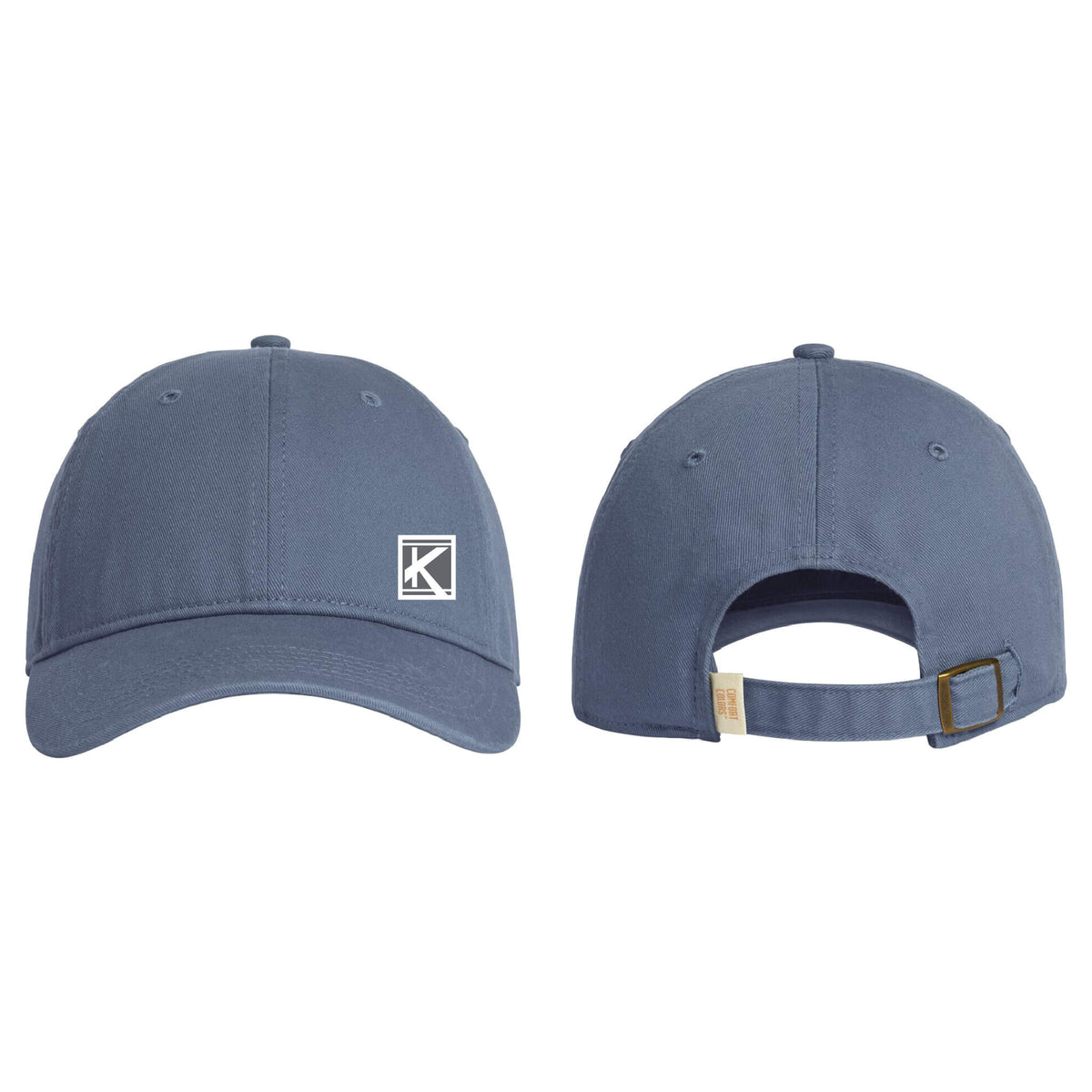 Coastal Washed Cap with Woven Patch Block K