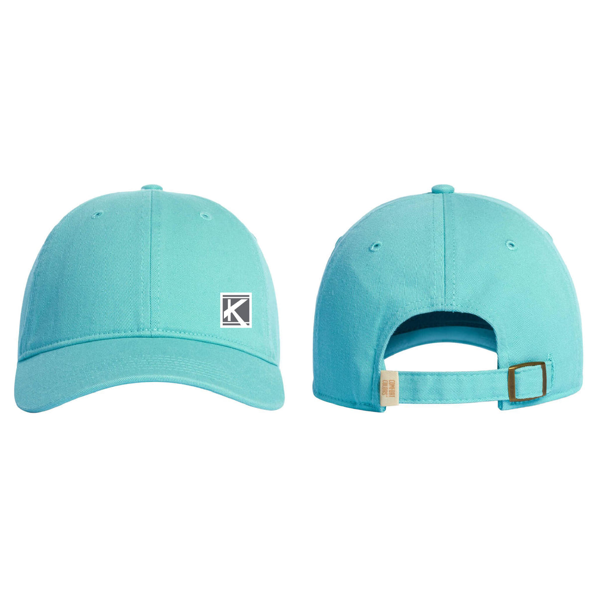 Coastal Washed Cap with Woven Patch Block K