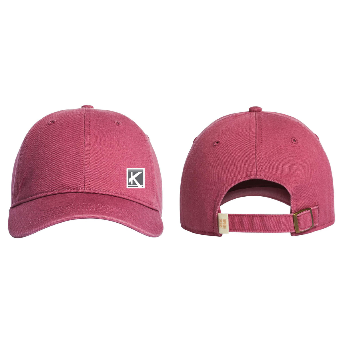 Coastal Washed Cap with Woven Patch Block K