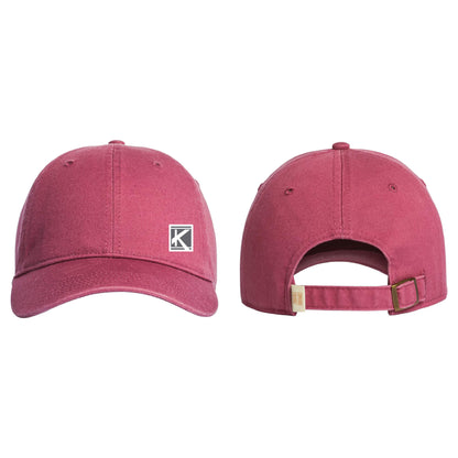 Coastal Washed Cap with Woven Patch Block K