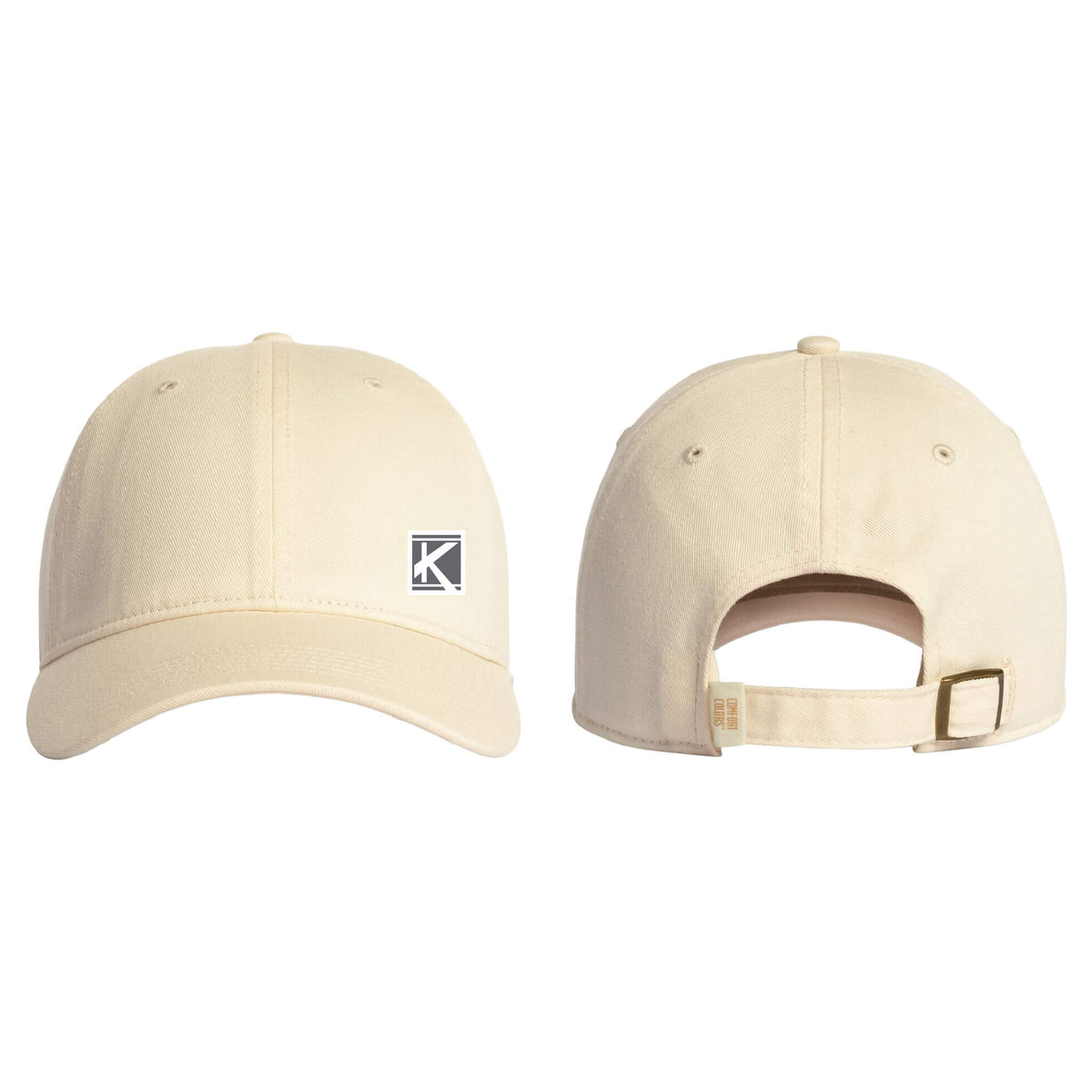 Coastal Washed Cap with Woven Patch Block K