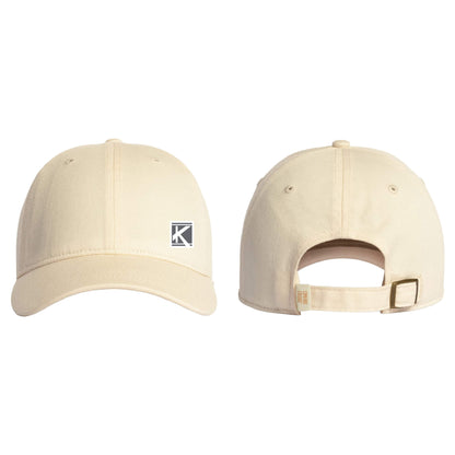 Coastal Washed Cap with Woven Patch Block K