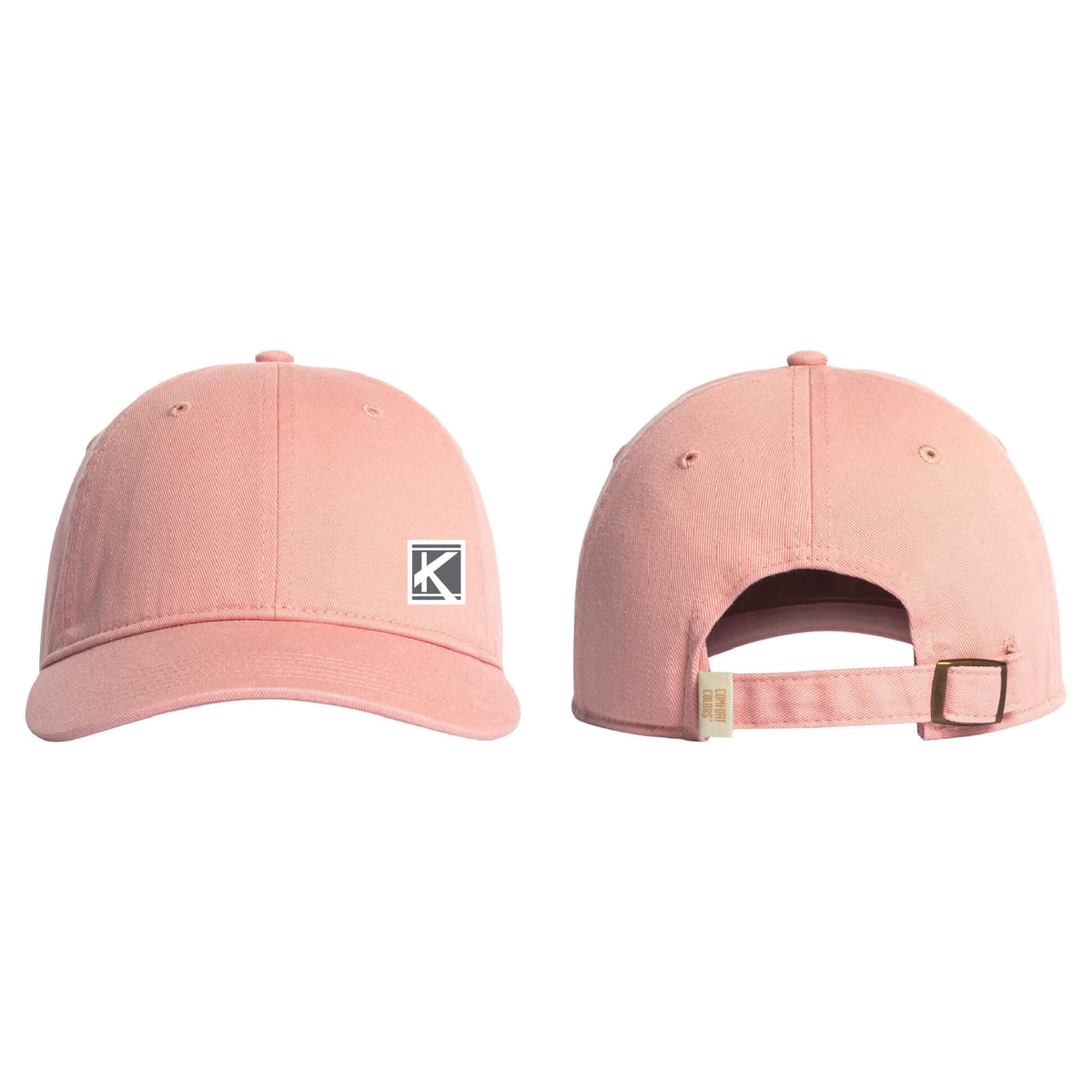 Coastal Washed Cap with Woven Patch Block K