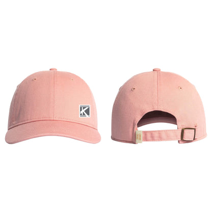 Coastal Washed Cap with Woven Patch Block K
