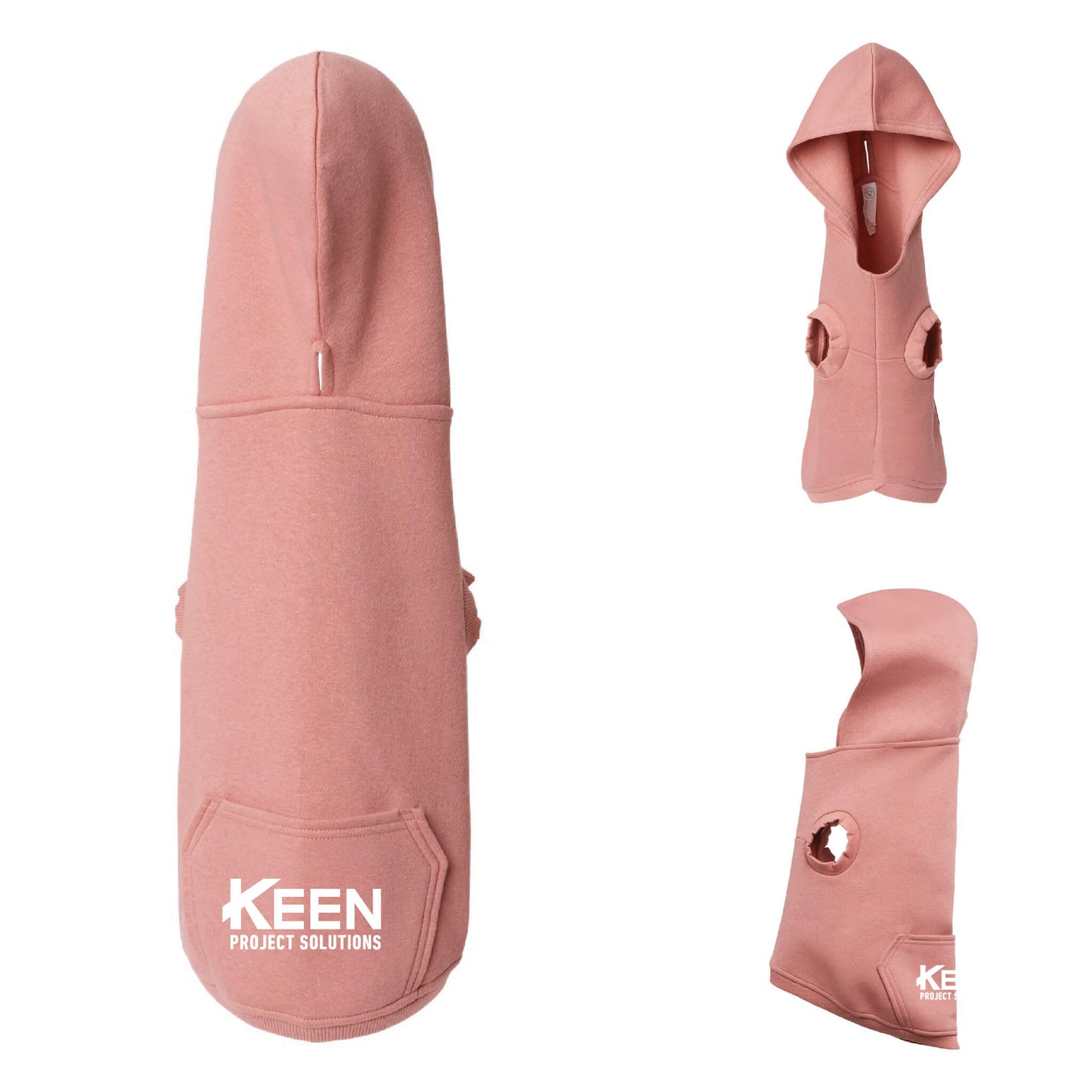 Doggie 3-End Fleece Hooded Sweatshirt