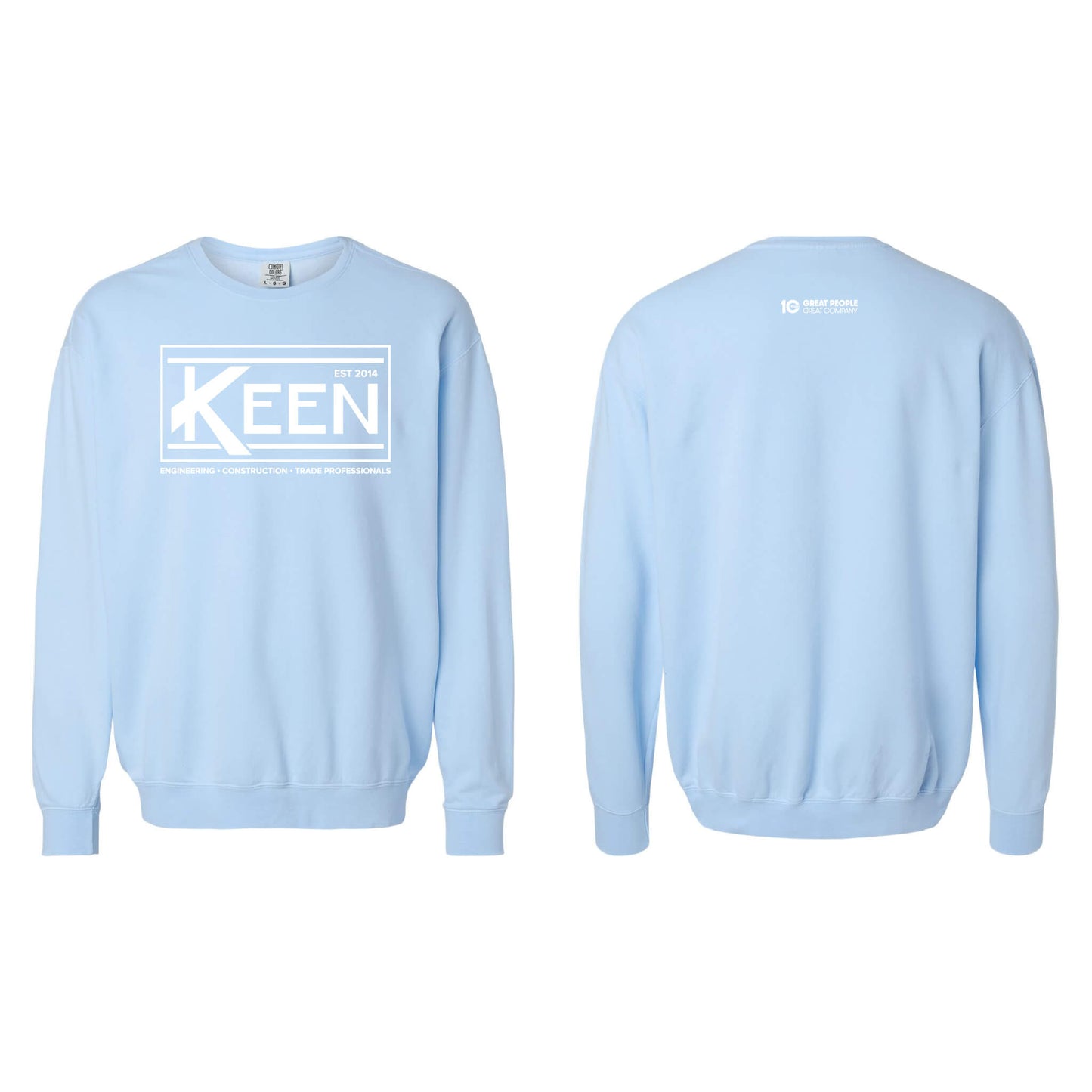 Keen Collegiate Garment-Dyed Lightweight Fleece Crewneck Sweatshirt - Unisex Fit