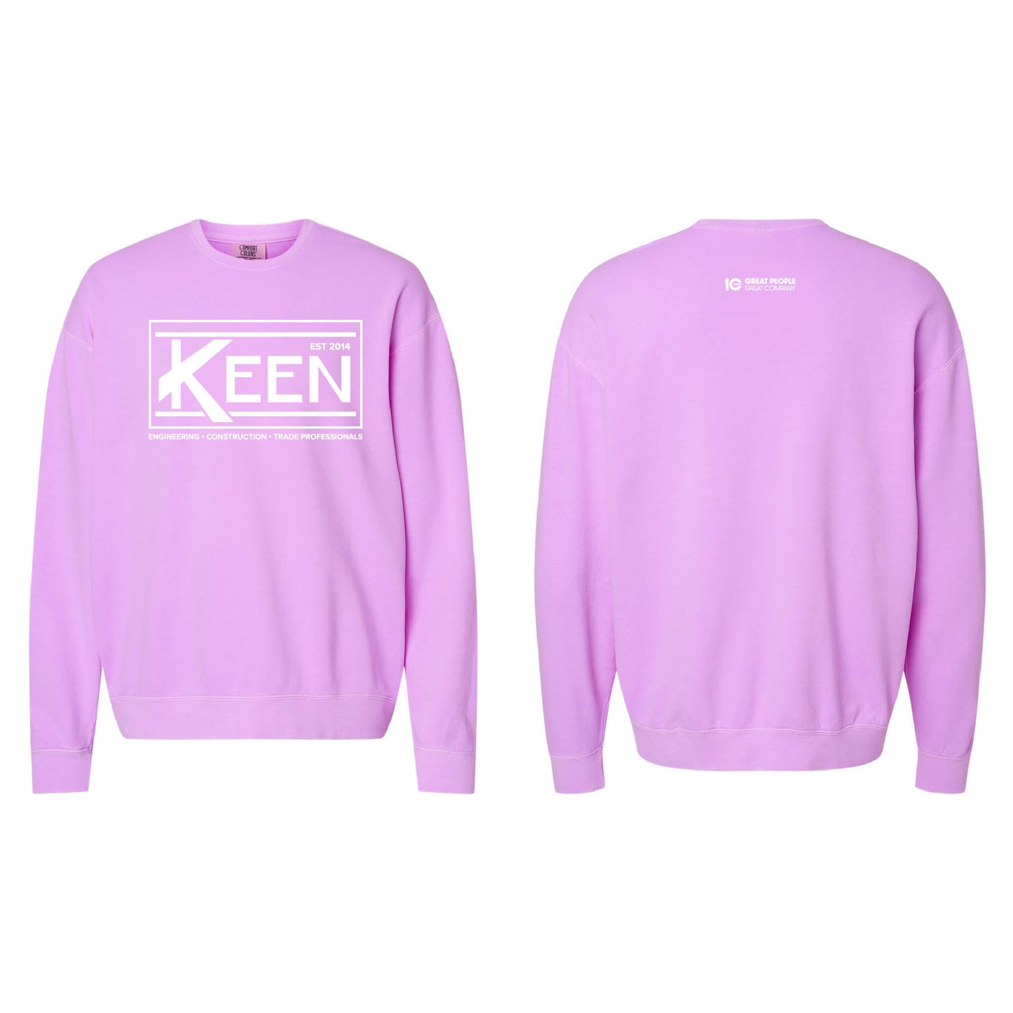Keen Collegiate Garment-Dyed Lightweight Fleece Crewneck Sweatshirt - Unisex Fit