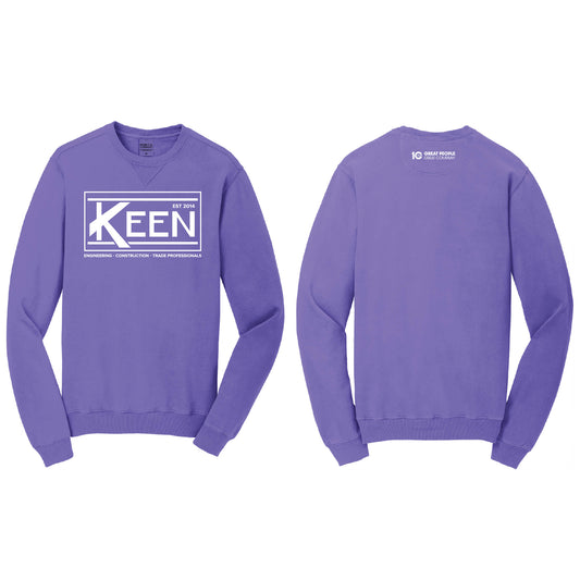 Keen Collegiate Beach Wash Garment-Dyed Crewneck Sweatshirt - Unisex Fit