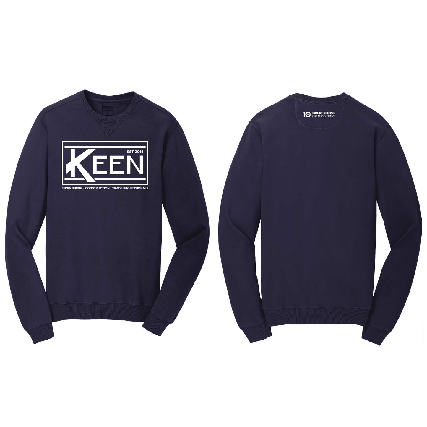 Keen Collegiate Beach Wash Garment-Dyed Crewneck Sweatshirt - Unisex Fit
