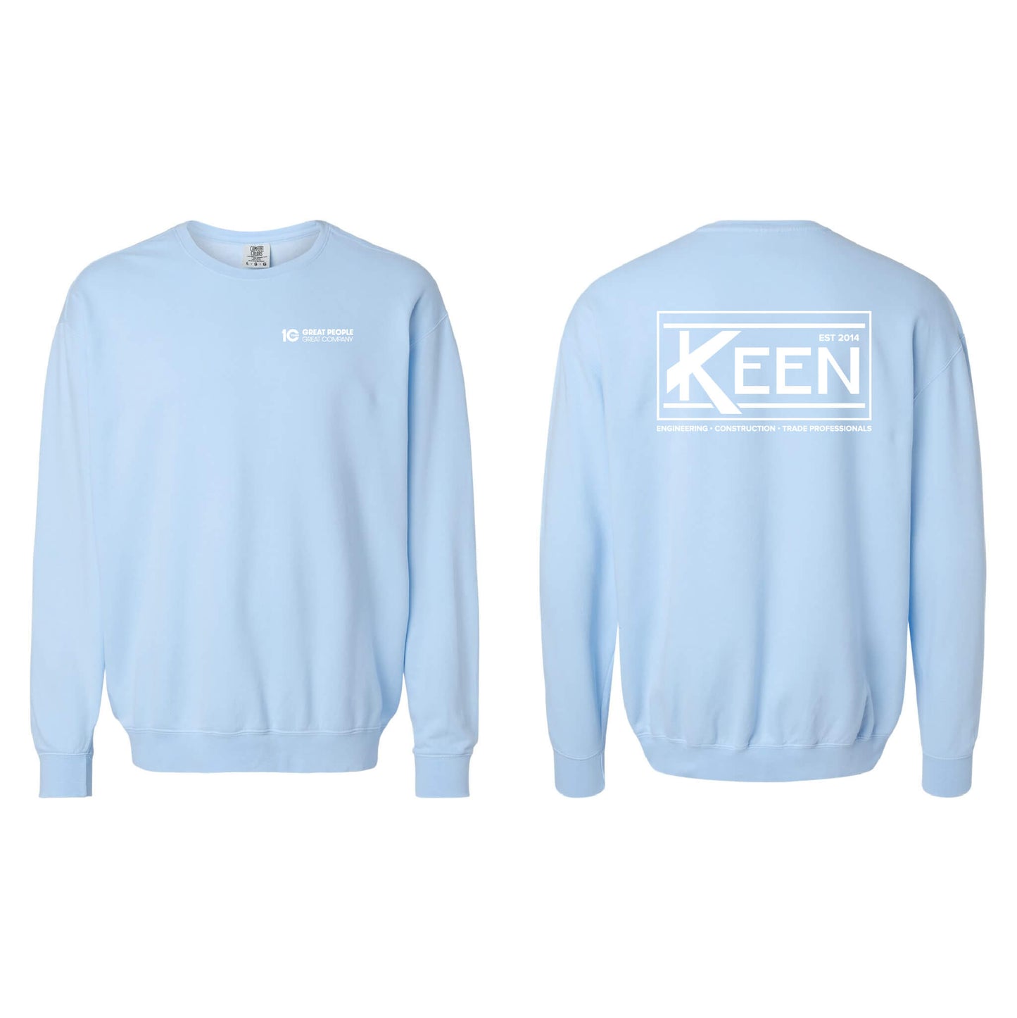 Keen Collegiate Garment-Dyed Lightweight Fleece Crewneck Sweatshirt - Unisex Fit