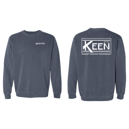 Keen Collegiate Garment-Dyed Crewneck Sweatshirt - Unisex Fit