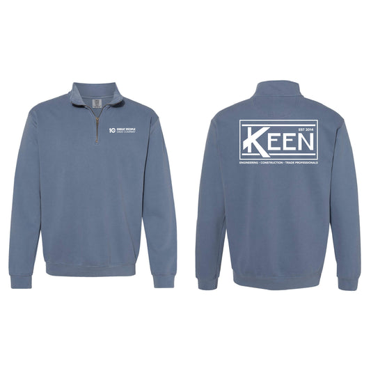 Keen Collegiate Garment-Dyed Quarter-Zip Sweatshirt - Unisex Fit