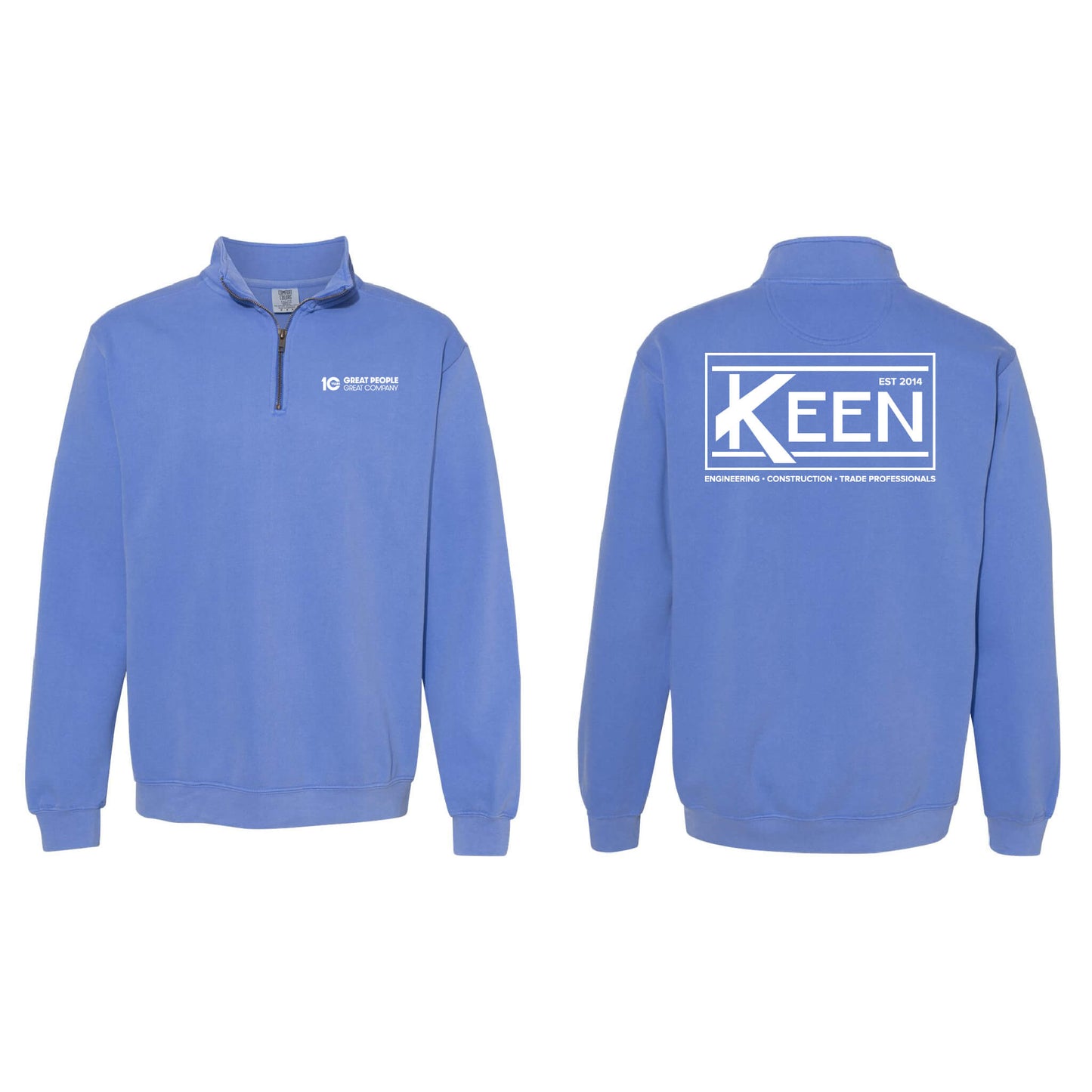 Keen Collegiate Garment-Dyed Quarter-Zip Sweatshirt - Unisex Fit