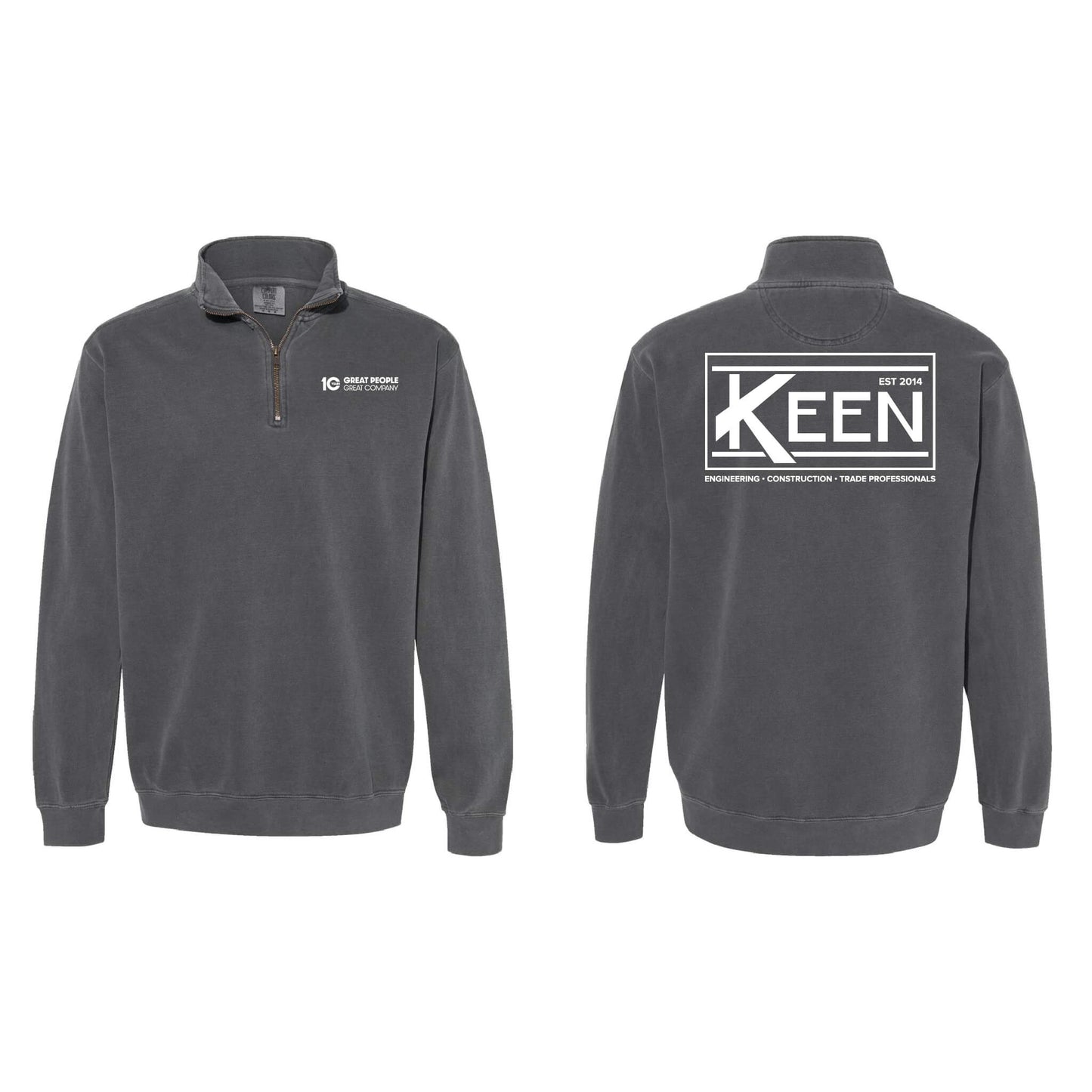 Keen Collegiate Garment-Dyed Quarter-Zip Sweatshirt - Unisex Fit