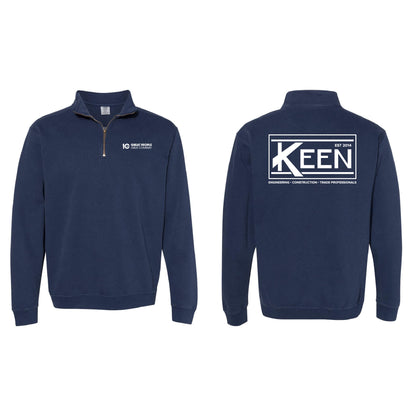 Keen Collegiate Garment-Dyed Quarter-Zip Sweatshirt - Unisex Fit