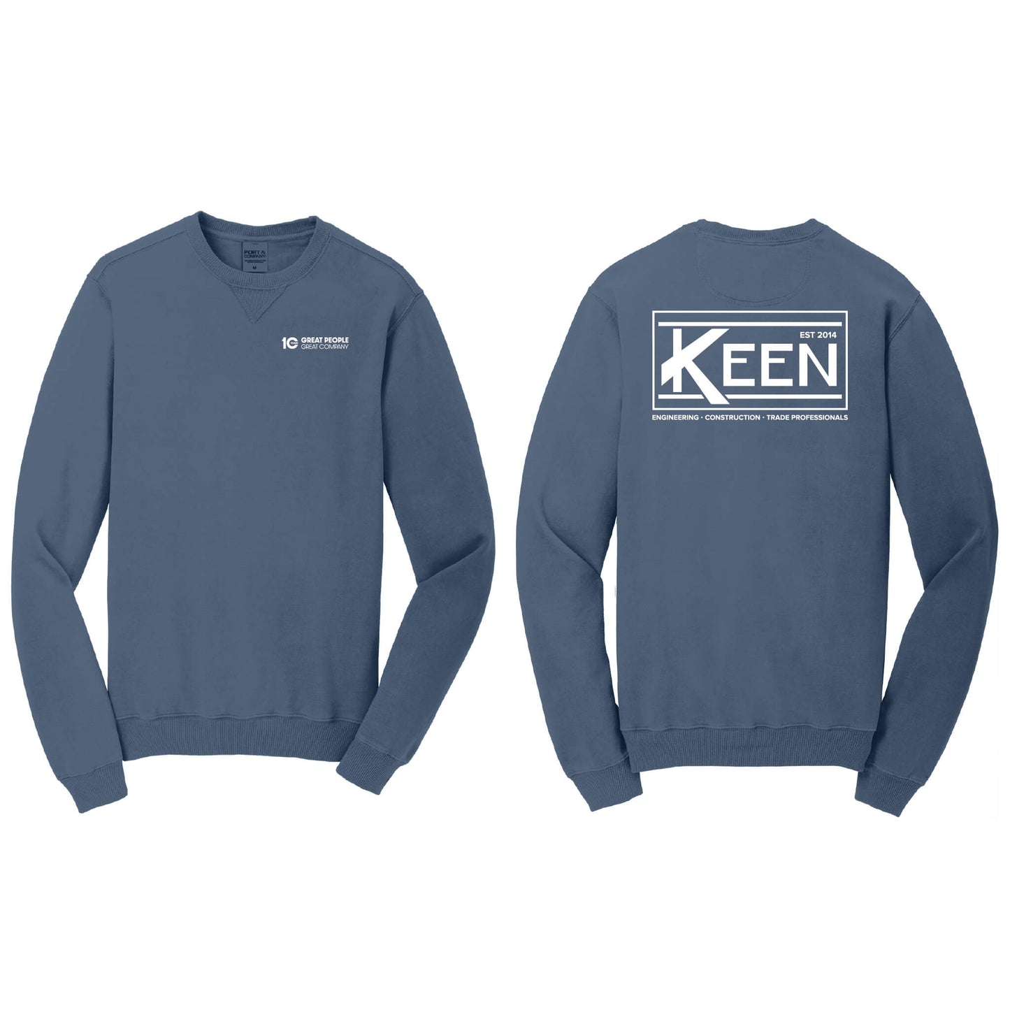 Keen Collegiate Beach Wash Garment-Dyed Crewneck Sweatshirt - Unisex Fit