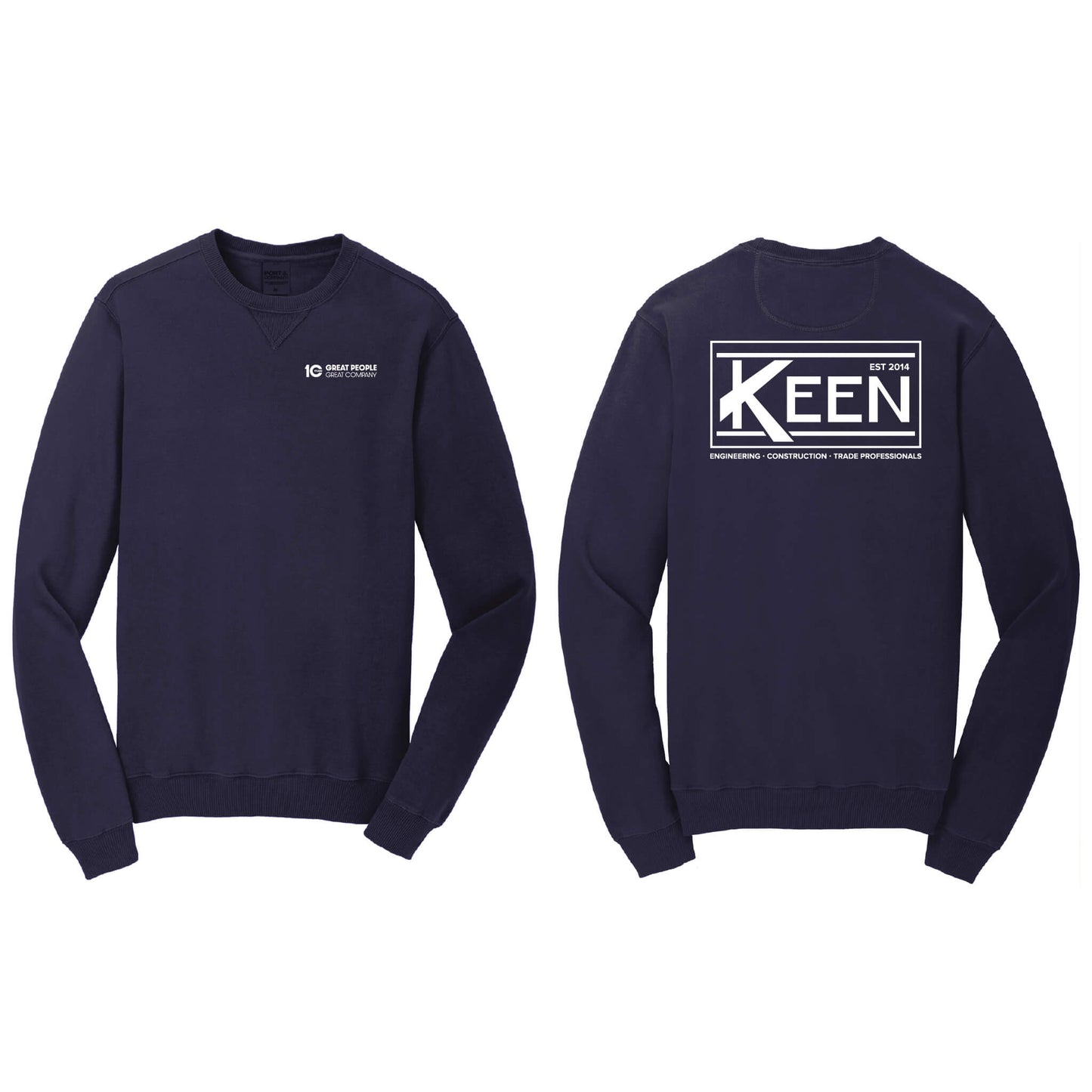 Keen Collegiate Beach Wash Garment-Dyed Crewneck Sweatshirt - Unisex Fit