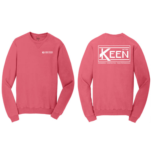 Keen Collegiate Beach Wash Garment-Dyed Crewneck Sweatshirt - Unisex Fit