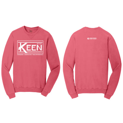 Keen Collegiate Beach Wash Garment-Dyed Crewneck Sweatshirt - Unisex Fit