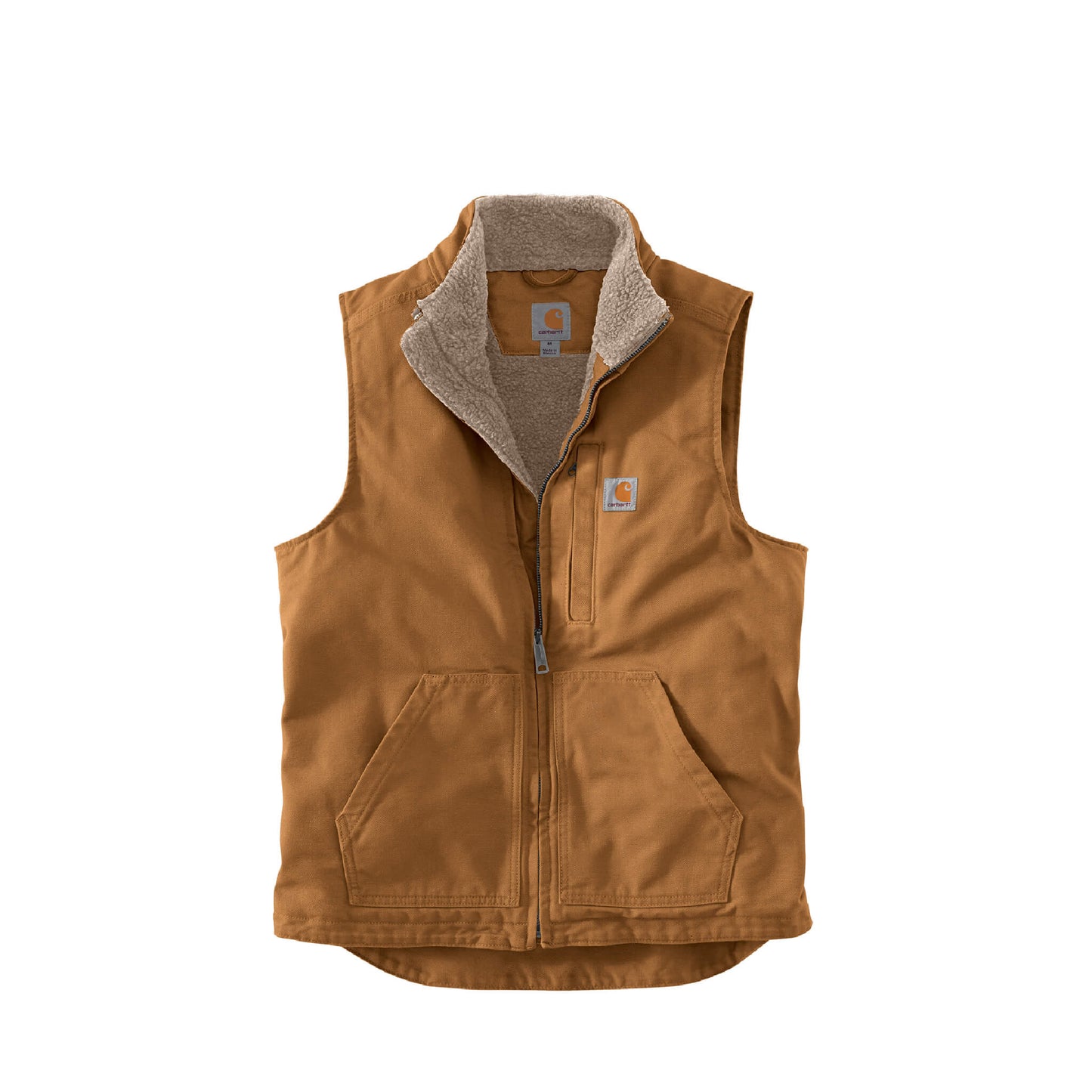 Sherpa-Lined Mock Neck Vest - Adult