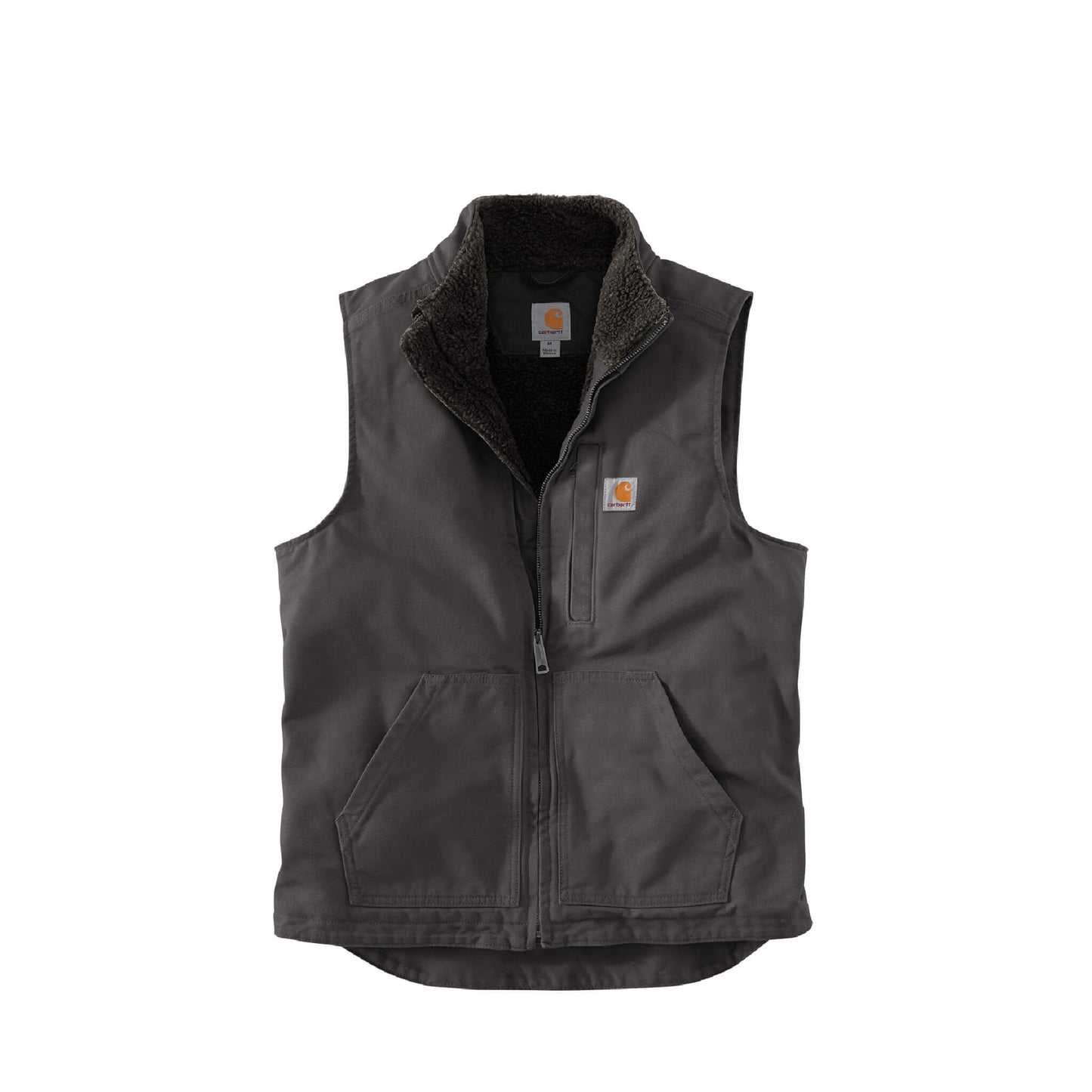 Sherpa-Lined Mock Neck Vest - Adult