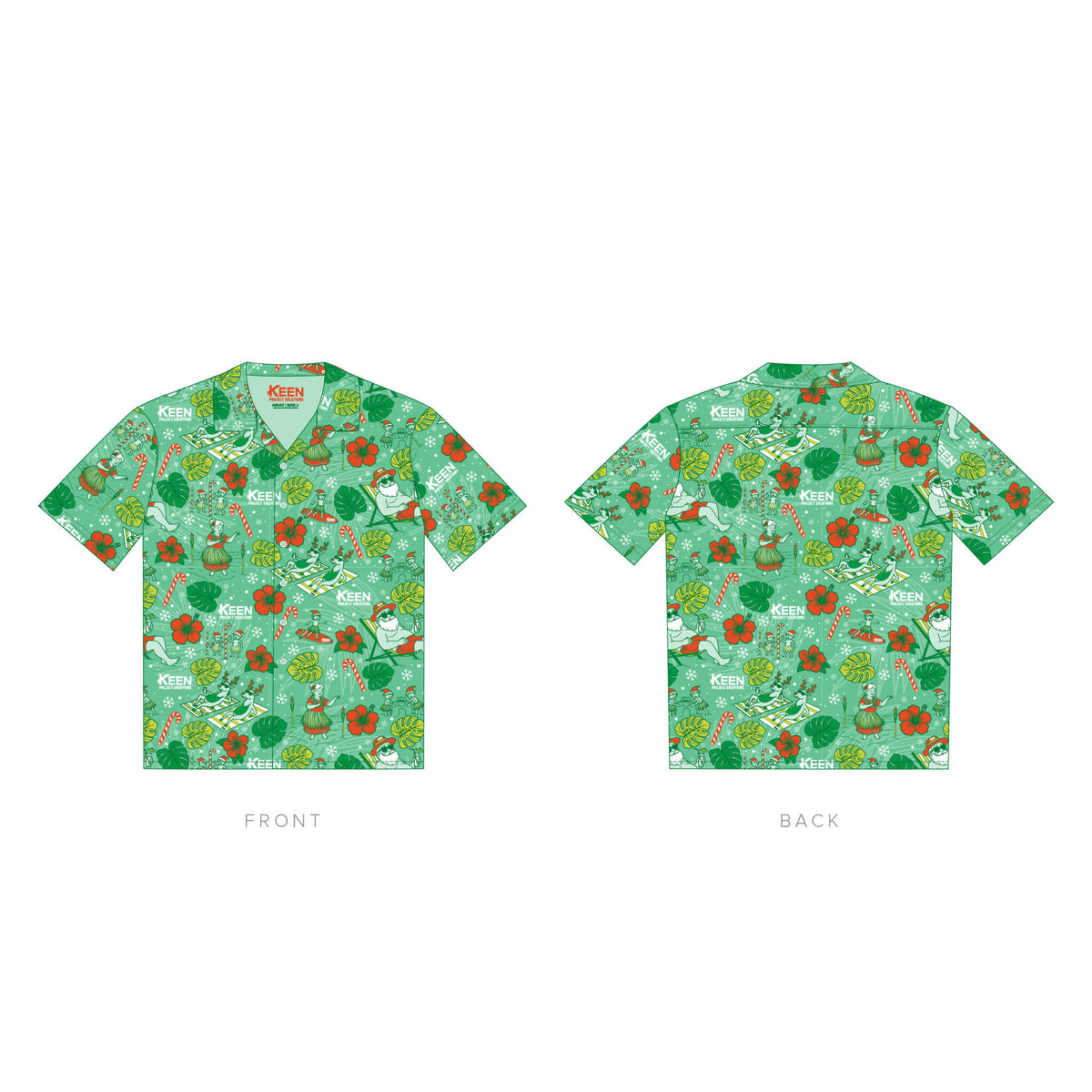 Keen 2026 Holiday Hawaiian Shirt - Adult