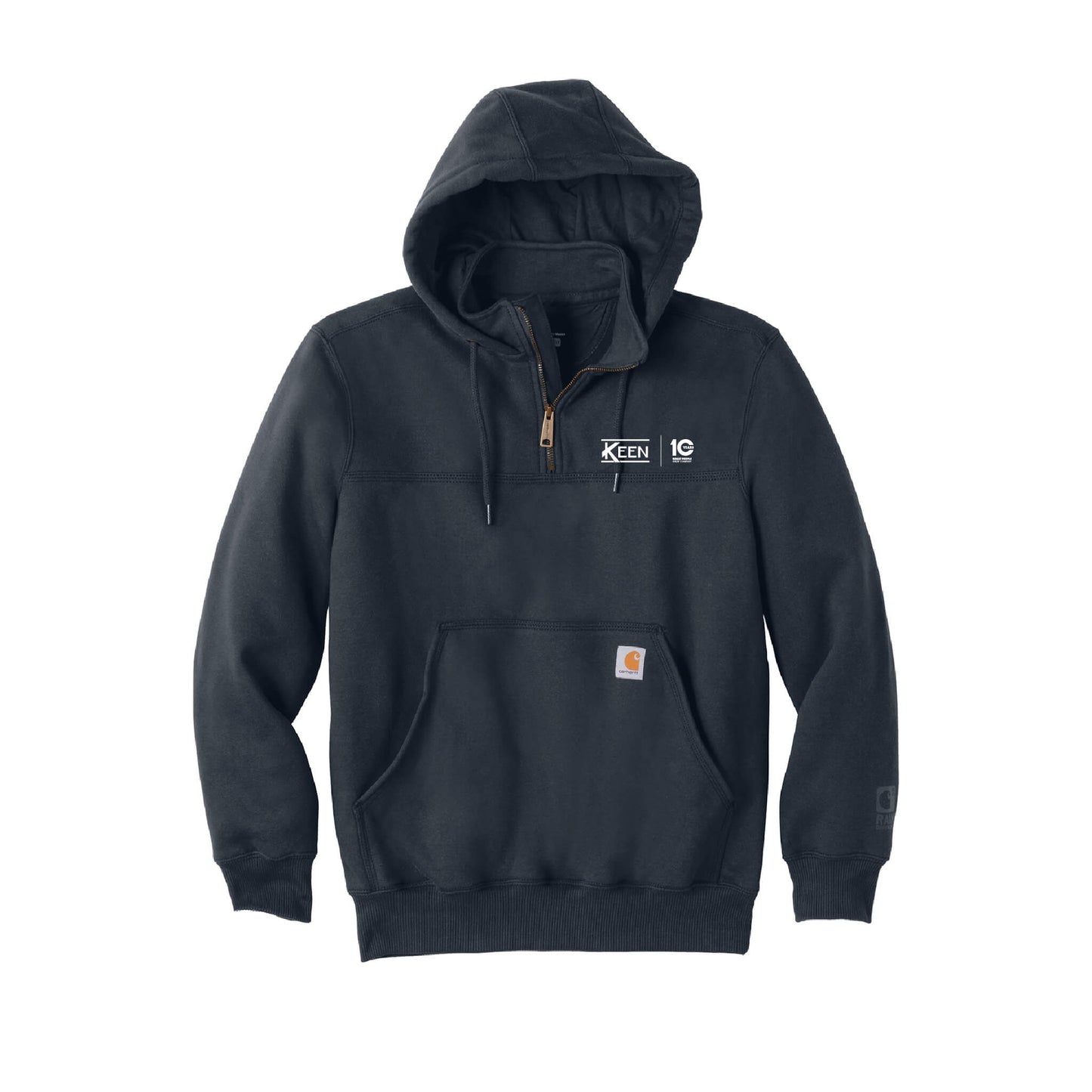 Rain Defender Paxton Heavyweight Hooded Zip Mock Sweatshirt - Unisex Fit