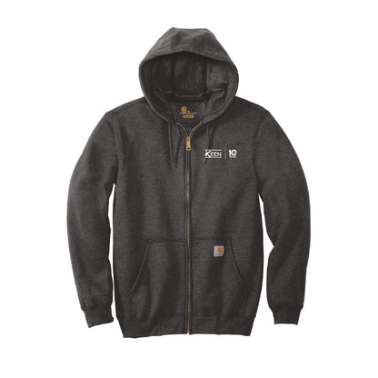 Midweight Hooded Zip-Front Sweatshirt - Unisex Fit