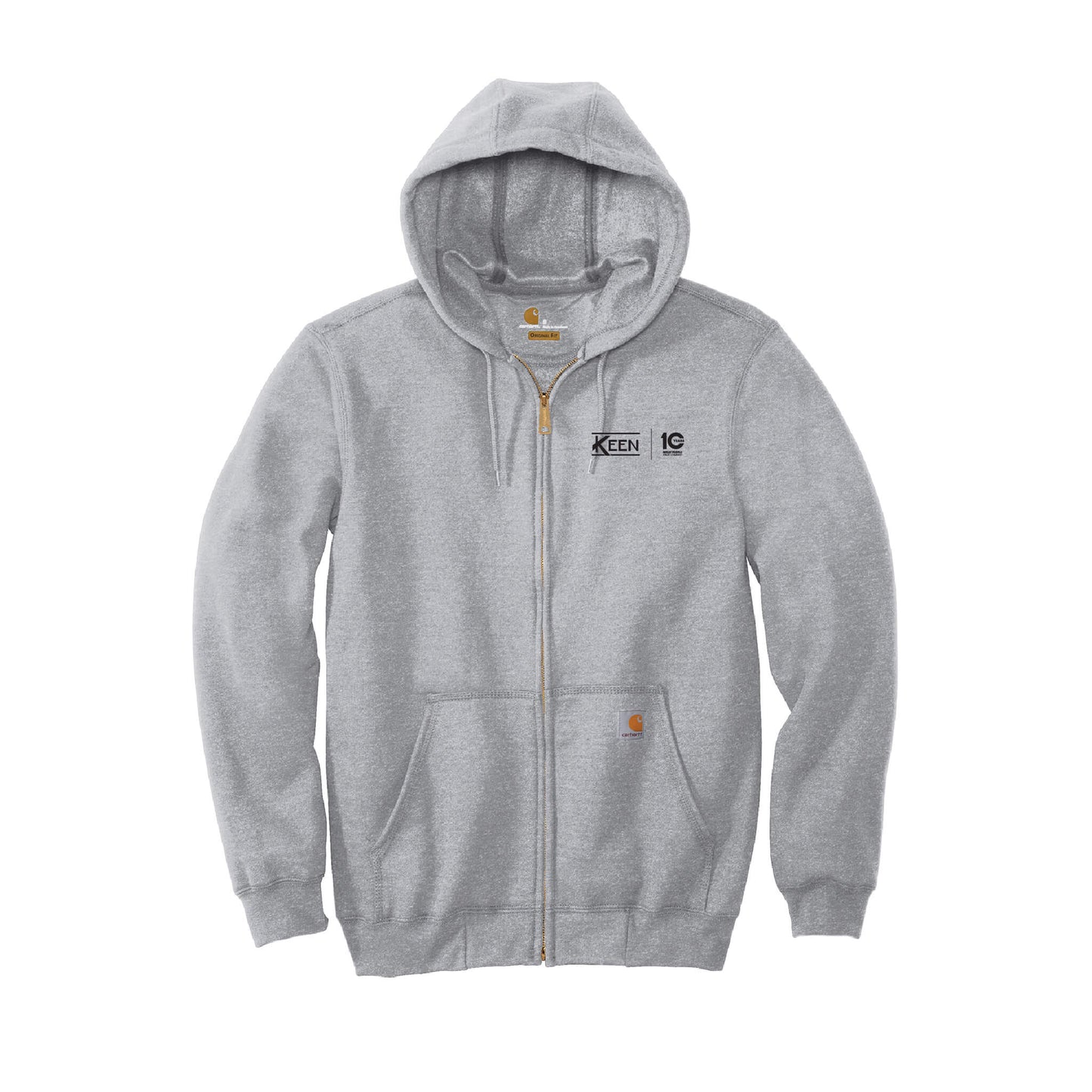 Midweight Hooded Zip-Front Sweatshirt - Unisex Fit