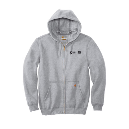 Midweight Hooded Zip-Front Sweatshirt - Unisex Fit