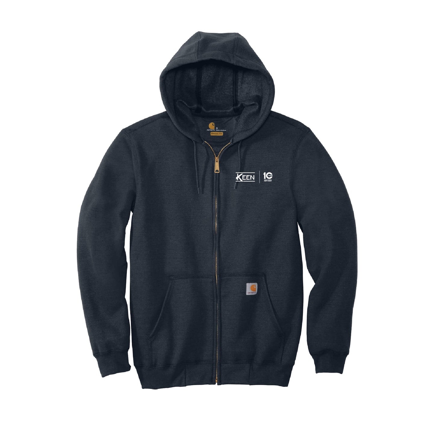 Midweight Hooded Zip-Front Sweatshirt - Unisex Fit