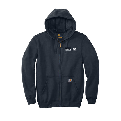 Midweight Hooded Zip-Front Sweatshirt - Unisex Fit