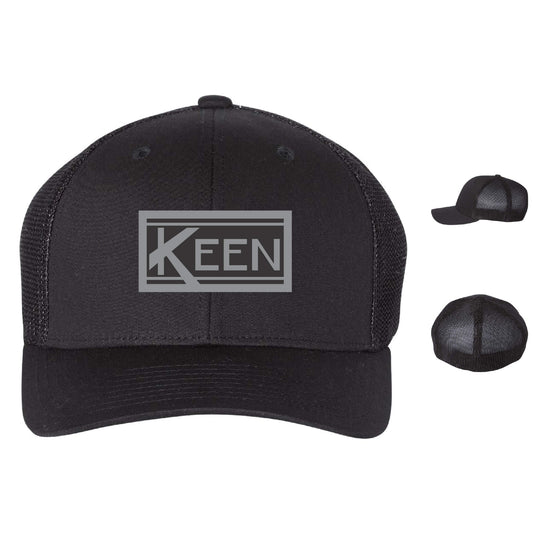 R-Flex Trucker Cap with Faux Leather Patch Standard Logo - Unisex Fit