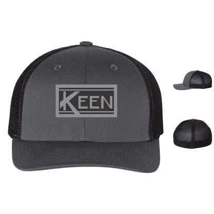 R-Flex Trucker Cap with Faux Leather Patch Standard Logo - Unisex Fit