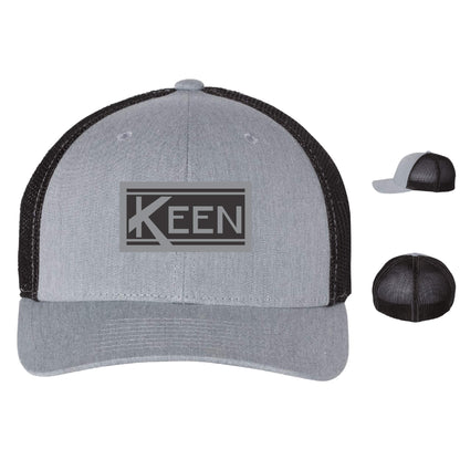 R-Flex Trucker Cap with Faux Leather Patch Standard Logo - Unisex Fit