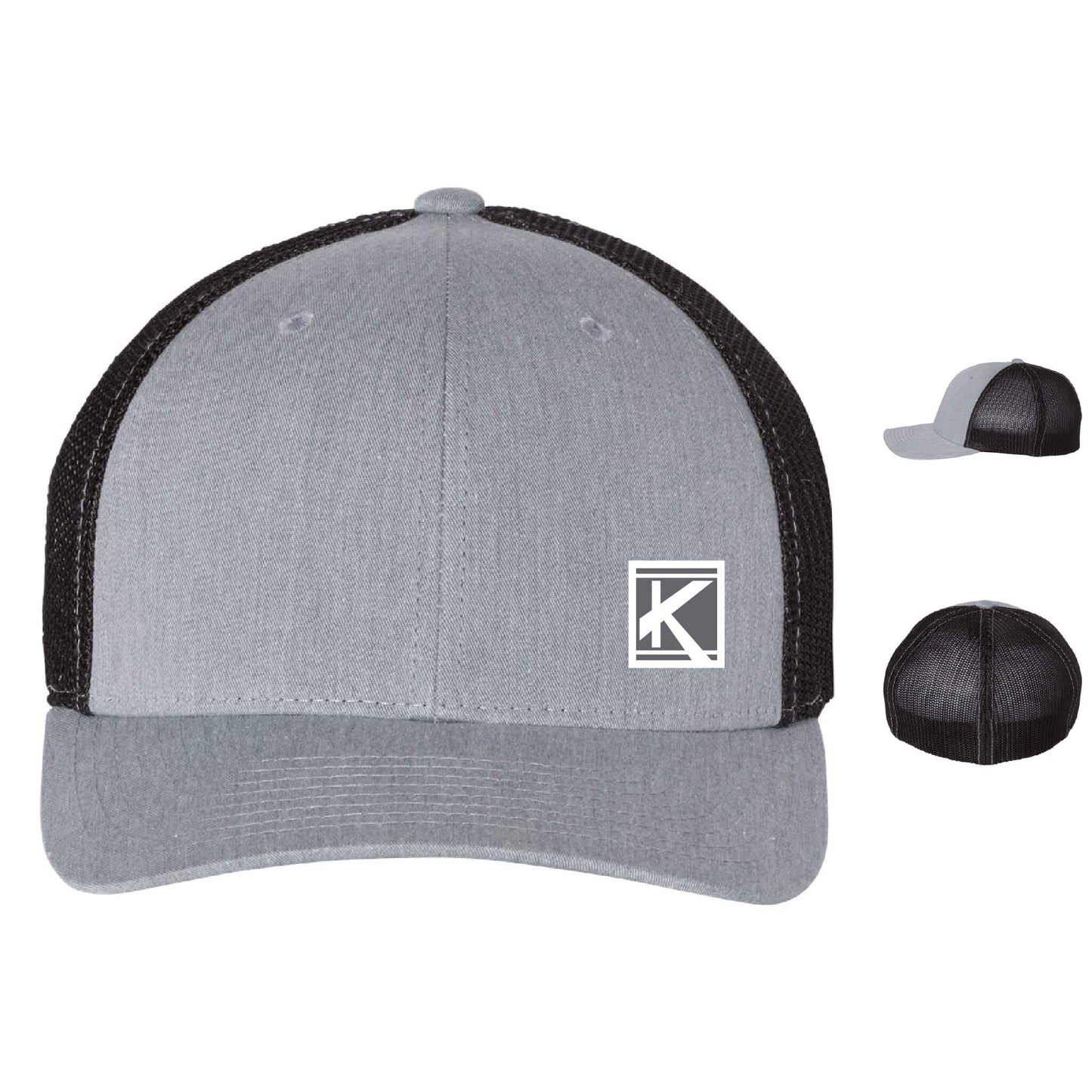 R-Flex Trucker Cap with Woven Patch Block K - Unisex Fit