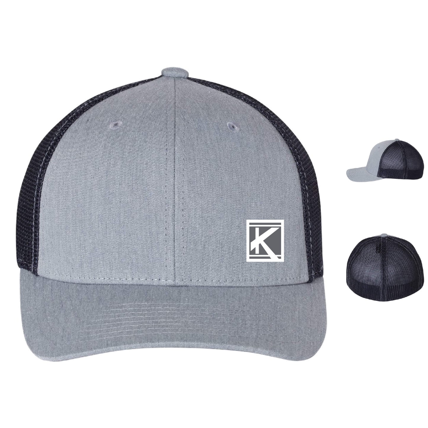 R-Flex Trucker Cap with Woven Patch Block K - Unisex Fit