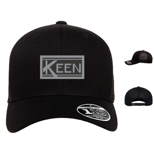 Mesh-Back Cap with Faux Leather Patch Standard Logo - Unisex Fit