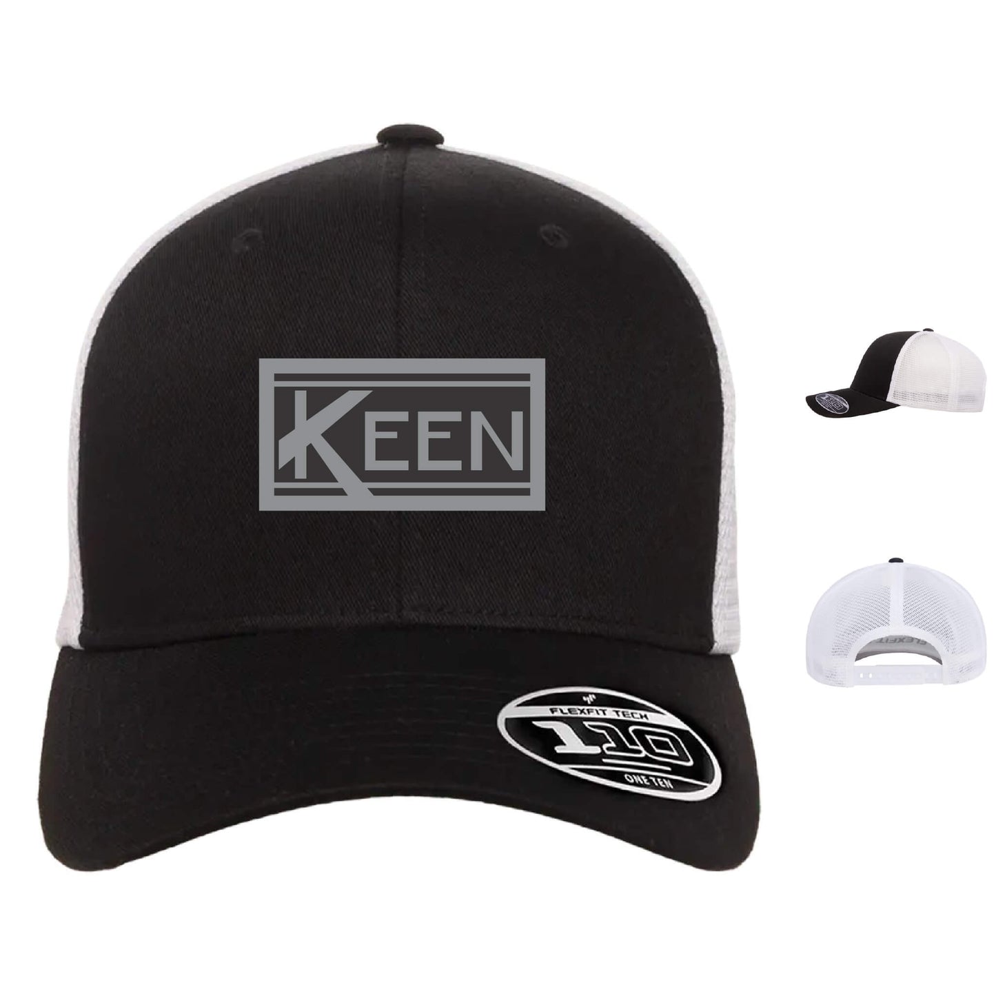 Mesh-Back Cap with Faux Leather Patch Standard Logo - Unisex Fit