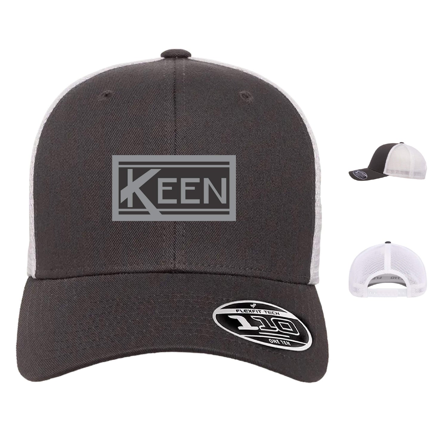 Mesh-Back Cap with Faux Leather Patch Standard Logo - Unisex Fit