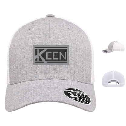 Mesh-Back Cap with Faux Leather Patch Standard Logo - Unisex Fit
